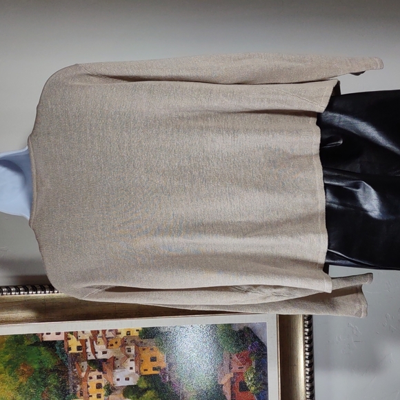 J Jill Cotton/Linen Blend Open Front Cardigan Sweater - Picture 3 of 6